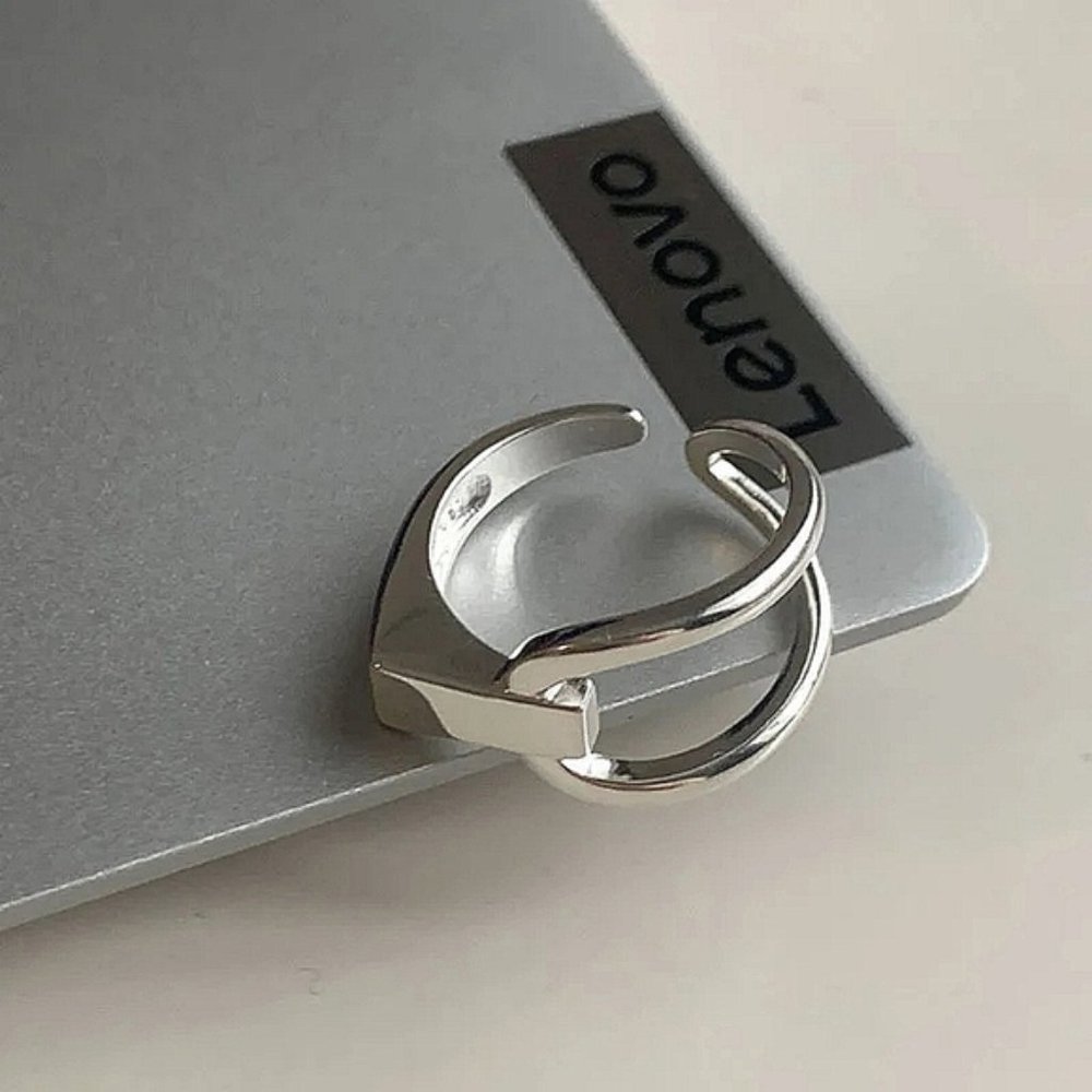 NEW Unisex 925 Sterling Silver Adjustable Band Ring